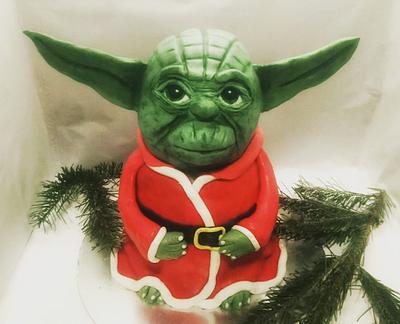 Yoda Christmas Cake  - Cake by SannesTorten 