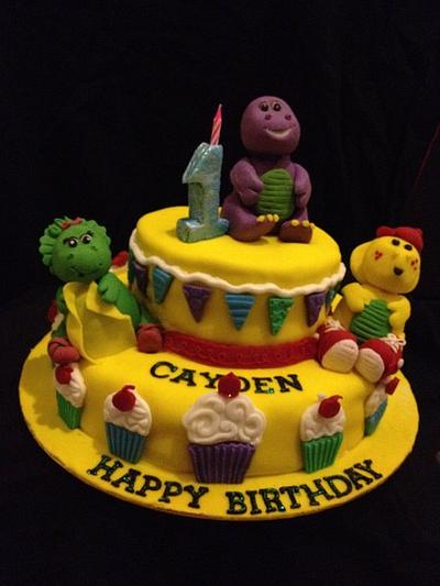 Barney & Friends - Cake by emilylek