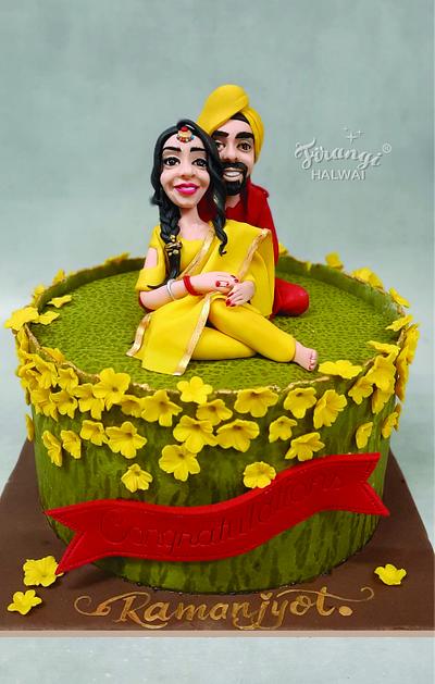 Rustic Romance - Cake by firangihalwai