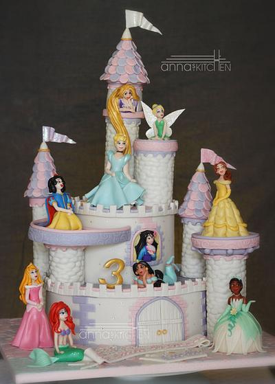Disney Princess Castle - Cake by Anna Mathew Vadayatt