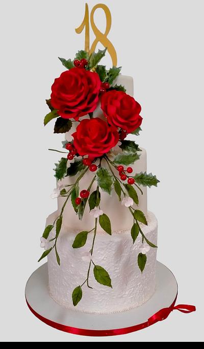 Rose rosse per te - Cake by Maria Gerarda Scaraia 