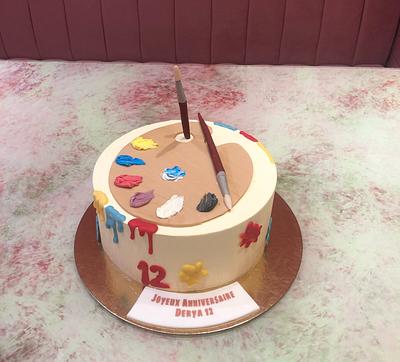 Painter cake - Cake by miracles_ensucre
