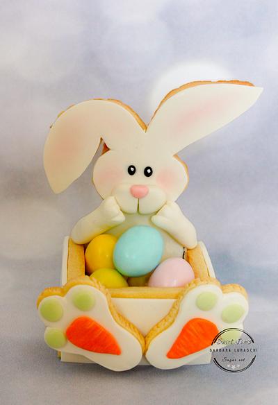 Easter rabbit cookie box - Cake by Sweet Janis