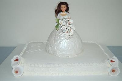 bridal shower cake - Cake by AngieW