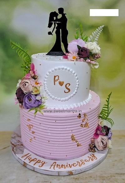 Double layer cake for Ring Ceremony - Cake by Sweet Mantra Homemade Customized Cakes Pune