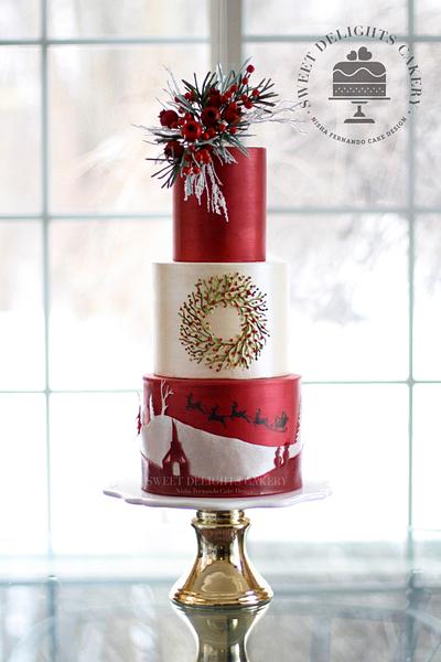 Christmas Spirit - Cake by Sweet Delights Cakery