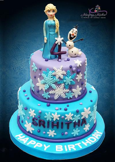 Frozen Themed Cake  - Cake by Kraftsy Kakes (Sri)