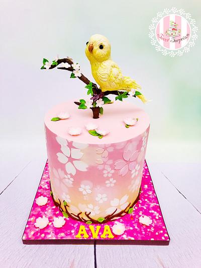 Budgie cake  - Cake by Sweet Surprizes 