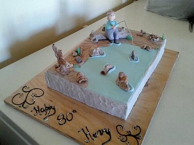 Henry's 80th - Cake by Reb