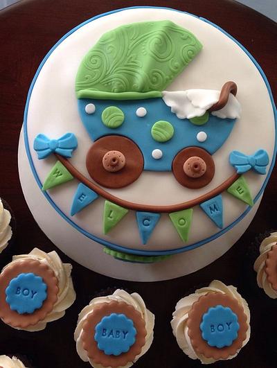 Baby Boy Shower - Cake by Jennifer Duran 