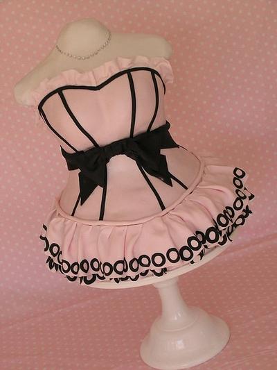 Parisian corset ooo la la - Cake by Louisa Massignani