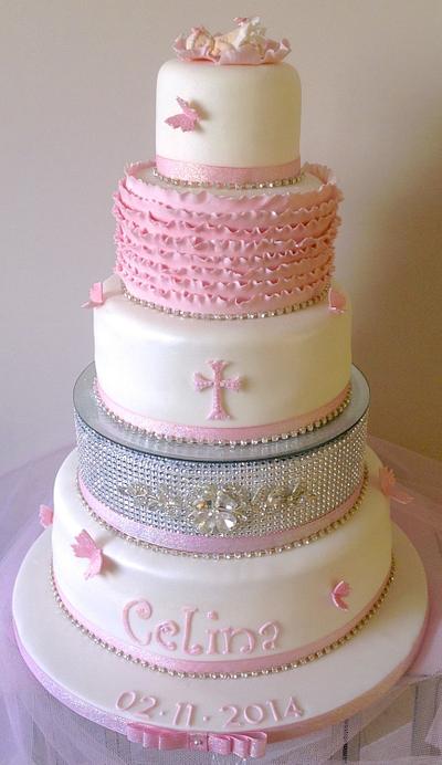 Christening cake  - Cake by Alison's Bespoke Cakes