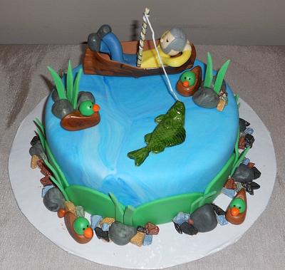 Gone Fishing - Cake by Pamela Sampson Cakes
