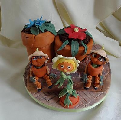 Flobbalop and Little Weeeeeed .. anyone remember these? - Cake by Fifi's Cakes
