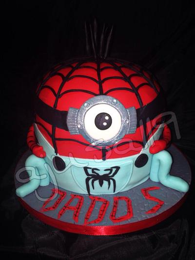 Spiderman Minion - Cake by ajusa119