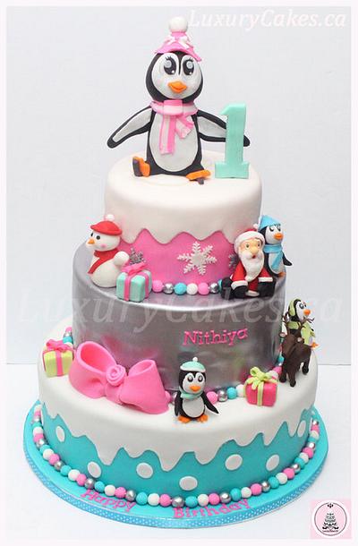Winter Themed Birthday cake - Cake by Sobi Thiru