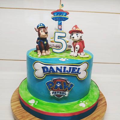 Marshall and Chase Paw Patrol - Cake by Tortalie