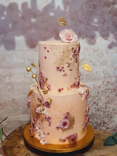 Wedding cake - Cake by ClaudiaSugarSweet