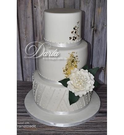 peony wedding cake - Cake by Daria Albanese