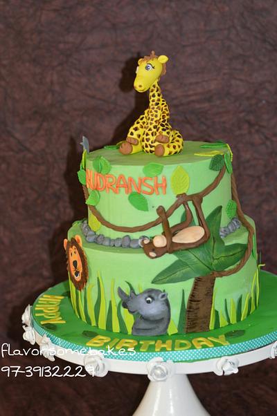Jungle theme cake - Cake by pooja1612