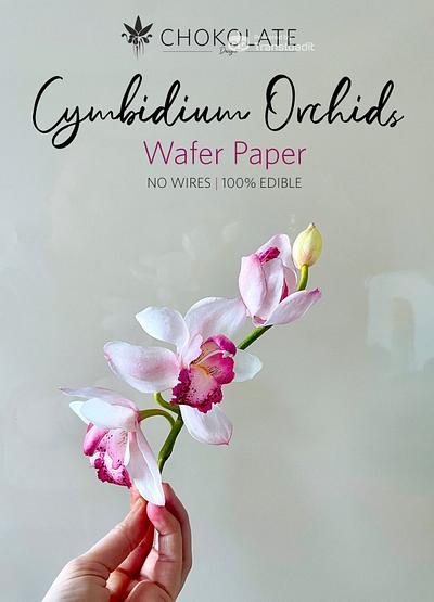 Edible Wafer Paper Flowers | ORCHIDS Cymbidium - Cake by ChokoLate Designs