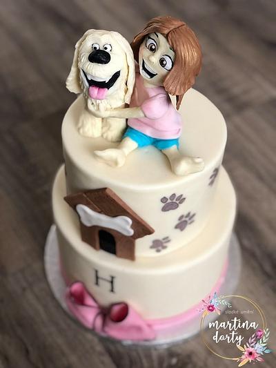 girl and dog - Cake by sweetcakesmartina