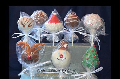 Christmas Cake Pops - Cake by Creative Cakes by Chris