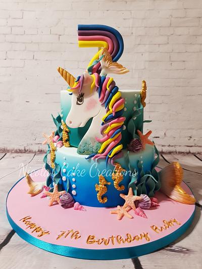 Unicorn under the sea - Cake by Nicola Neicho