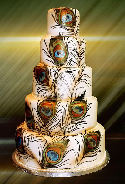 Peacock cake - Cake by The House of Cakes Dubai