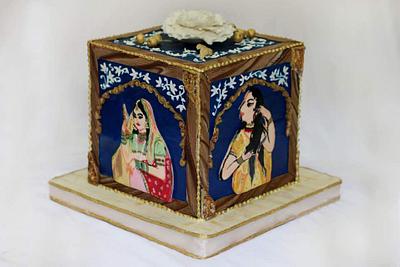 Incredible india Mughal paintings - Cake by sheilavk