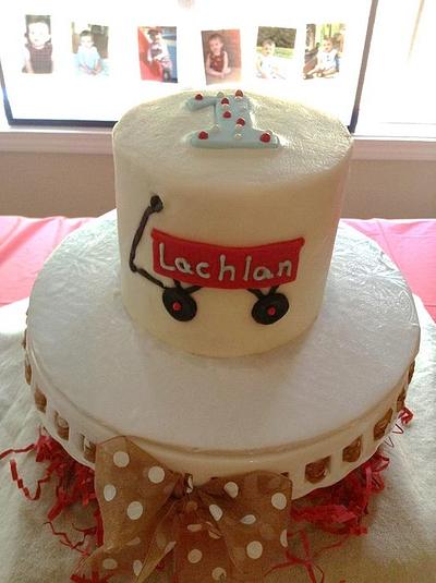 Me and My Little Red Wagon... - Cake by Cindy Casper