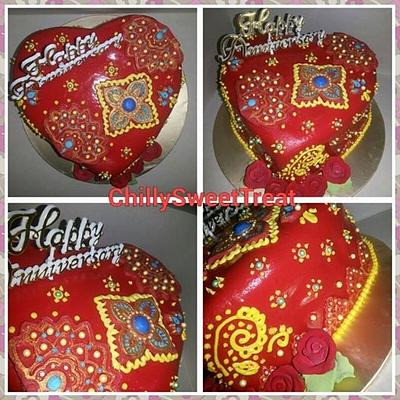 saree cake for anniversary - Cake by Chilly