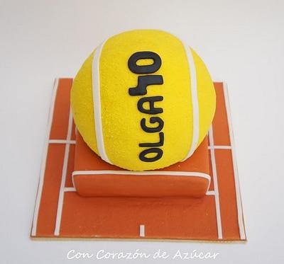 Tennis Cake, Spherical cakes step by step - Tarta Tenis, Paso a paso tartas esféricas - Cake by Florence Devouge