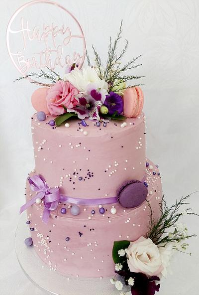 Flower cake - Cake by Kristina Mineva