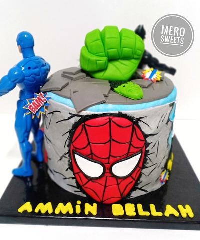 the Super heroes cake - Cake by Meroosweets
