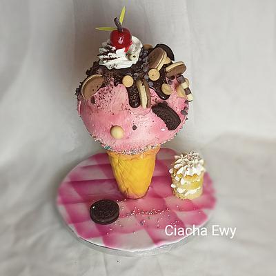 ice cream cake 3 d - Cake by Ewa