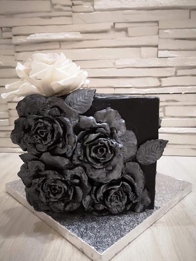 Silver wedding  - Cake by KremenaDimitrova