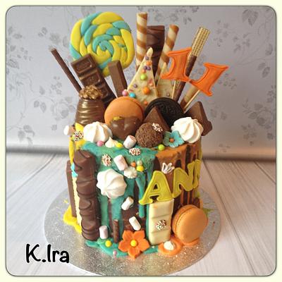 Chocolate drip cake  - Cake by KIra
