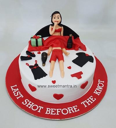 Naughty bed cake - Cake by Sweet Mantra Homemade Customized Cakes Pune