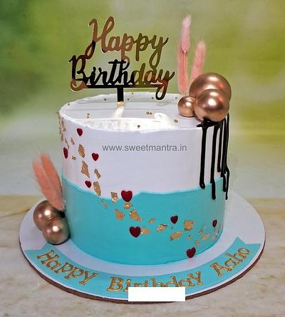 No fondant cake for husband - Cake by Sweet Mantra Homemade Customized Cakes Pune