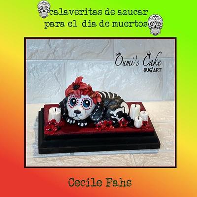Collaboration "calaveritas de azucar para el dia de muertos". - Cake by Cécile Fahs