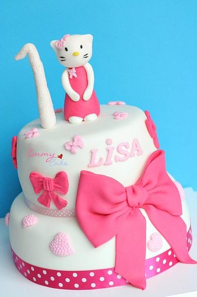 Kitty with lots of bows - Cake by Emmy 