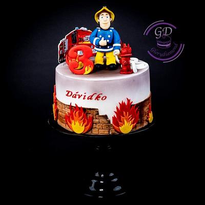 Fireman Sam - Cake by Glorydiamond