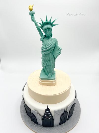 Statue of Liberty cake - Cake by Mervat Abu