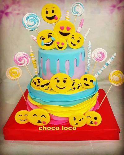 emoticons cake - Cake by Choco loco