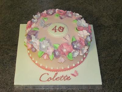 floral cake - Cake by Audrey's