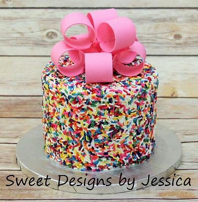Lauren's 1st - Cake by SweetdesignsbyJesica