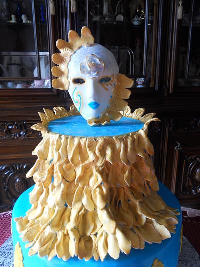 cake venetian carnival mask - Cake by Littlesweety cake