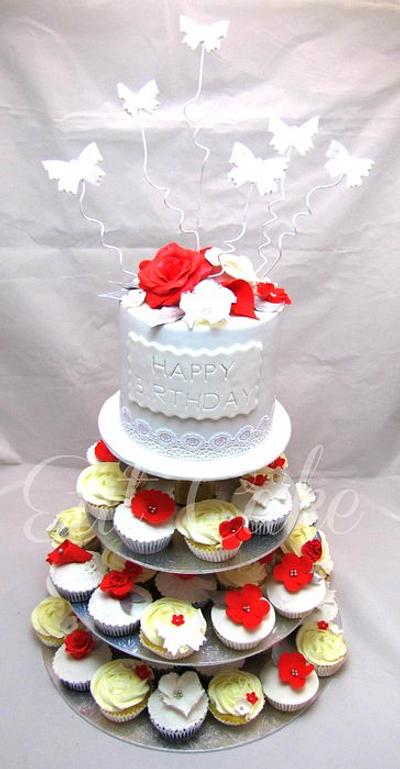 Cupcake Tower - Cake by Eat Cake