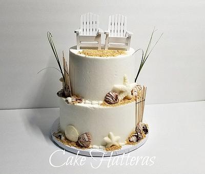 Beach Wedding Cake 2020 - Cake by Donna Tokazowski- Cake Hatteras, Martinsburg WV